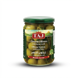 TAJ GREEN OLIVES 600 GR*12