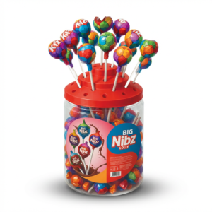 NIBZ LOLLIPOP JAR 50 PCS