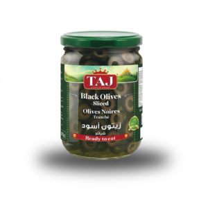 TAJ SLICED BLACK OLIVES 600 GR*12
