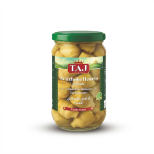TAJ WHOLE ARTICHOKE HEART GLASS JAR