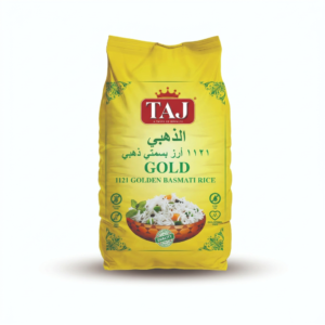 TAJ ROYAL GREEN GOLDEN 1121 BASMATI RICE 25 KG