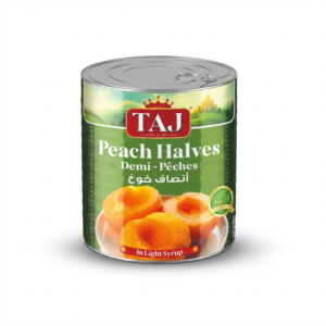 TAJ PEACH HALVES CAN