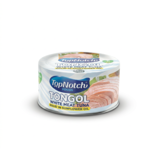 TOPNOTCH TONGOL WHITE MEAT TUNA SOLID IN SUNFLOWER OIL